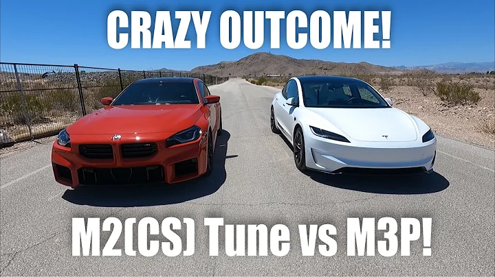 RACE: 2024 BMW M2 (CS Tune) vs Tesla Model 3 Performance!