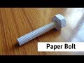 How to make realistic paper bolt  craftshim