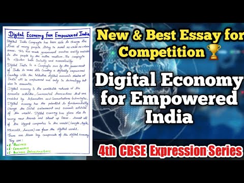 essay on digital economy for empowered india 1000 words