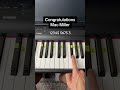 Congratulations - Mac Miller Easy Piano Tutorial #piano #tutorial #macmiller
