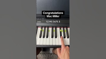Thumbnail of Congratulations - Mac Miller Easy Piano Tutorial #piano #tutorial #macmiller
