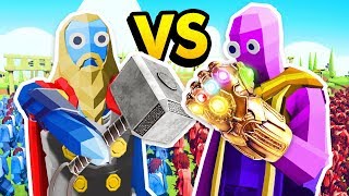 THOR vs THANOS IN MODDED TABS (Totally Accurate Battle Simulator Funny Gameplay)