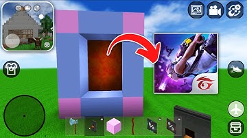 How to MAKE PORTAL TO FREE FIRE in MINI BLOCK CRAFT 3D