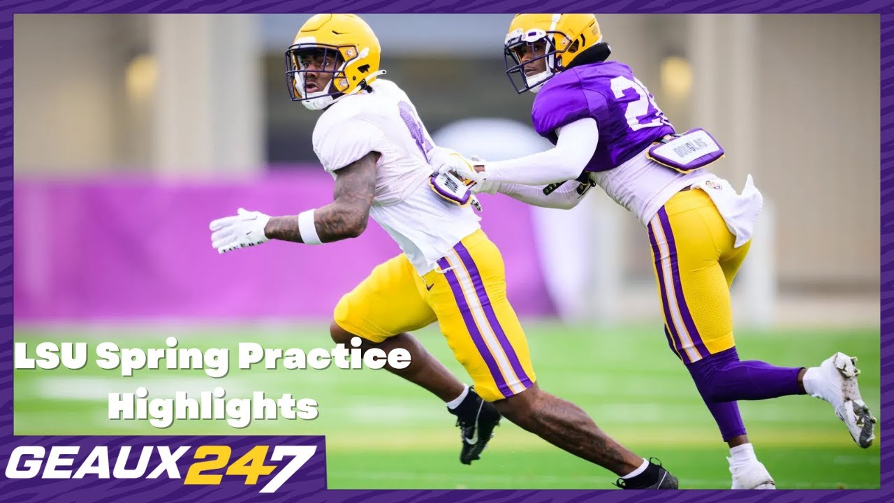 LSU Spring Practice Highlights March 30th, 2023 YouTube