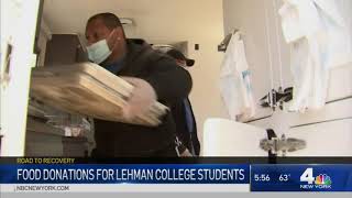 WNBC— Lehman Alum Moises Belizario, '20, Returns to Campus to Serve Hot Meals
