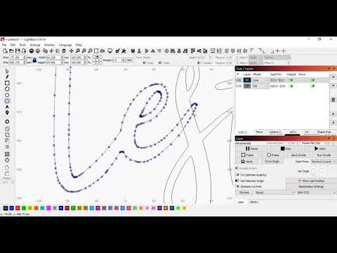 Word - Letter - Node Editing in Lightburn
