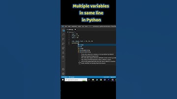 Multiple variables in same line in Python #shorts