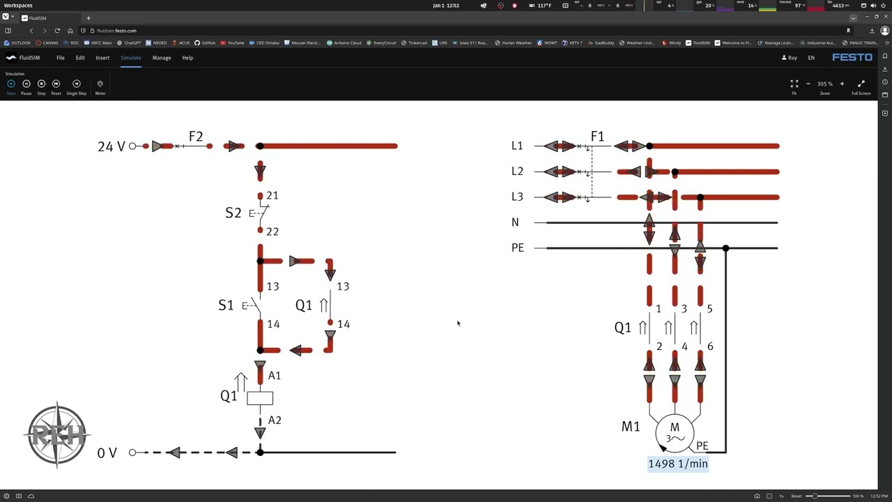 Festo fluidSIM Electrical