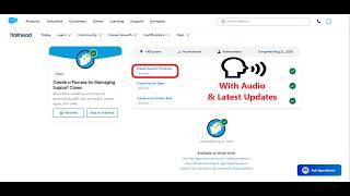 Create Support Processes | Create a Process for Managing Support Cases | Trailhead | Salesforce
