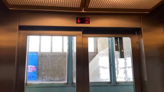 2003 Thyssenkrup Mrl Traction Elevator Kista Centrum Subway Station, Kista, Sweden.