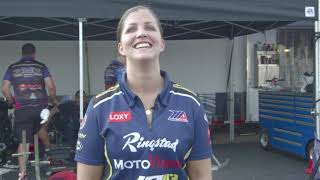 Caroline Olsen funny interview bloopers