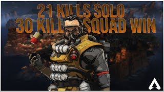 21 Solo Kills, 30 Total Kills Win (Full Apex Legend Gameplay)