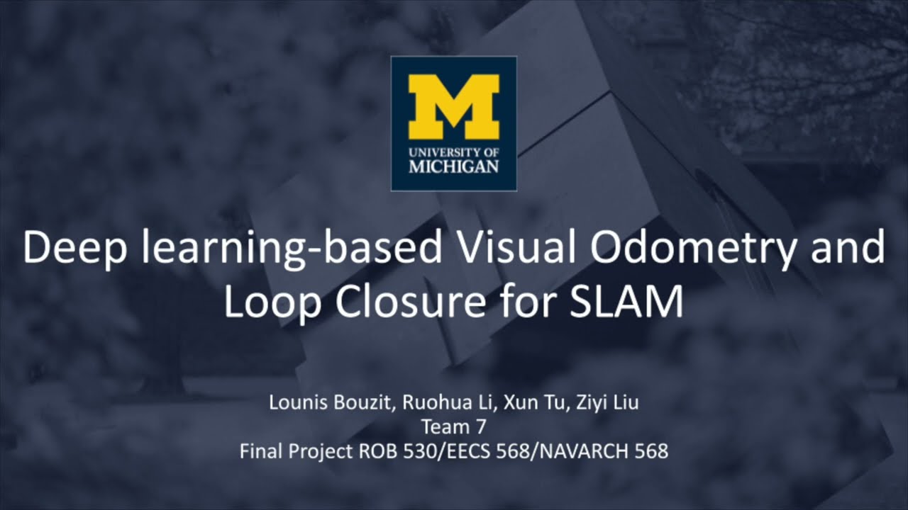 Deep learning-based Visual Odometry and Loop Closure for SLAM