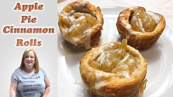APPLE PIE CINNAMON ROLL 2 INGREDIENT RECIPE | BAKE WITH ME