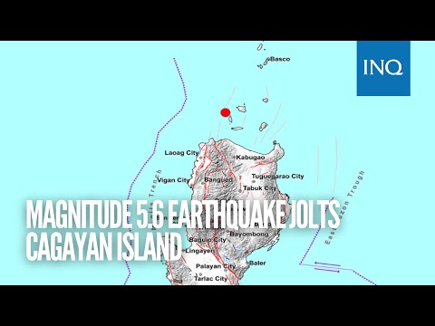 Magnitude 5.6 earthquake jolts Cagayan Island | #INQToday