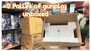 2 Gunpla Pallet Unboxed. The Unicorn Bust Oh My.