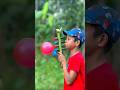 Creative Four Colourful Balloons Slingshots with Bamboo DIY Creation #diy #toys balloon