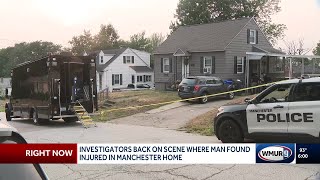 Investigators back on scene where man found seriously injured
