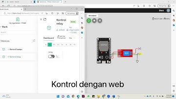 Testing kontrol relay menggunakan blynk Iot dengan wokwi