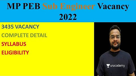 MP PEB Sub Engineer 3435 Vacancy 2022 | Vyapam Recruitment | Complete Detail