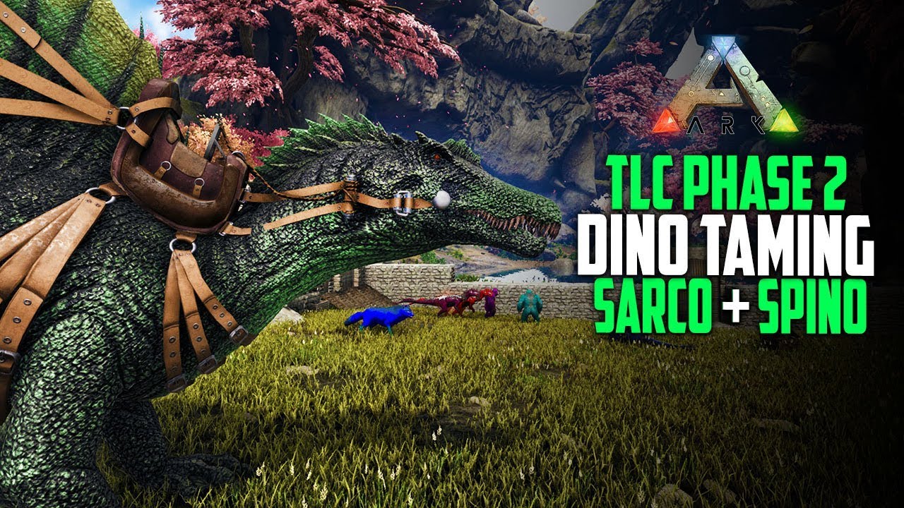TLC Phase 2 Dino Taming! Sarco and Spinosaurus! Alpha Dilo Hatching! Ark: Crystal Extinction E5