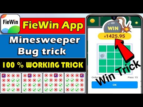 FieWin App Minesweeper Game Bug Trick Telugu | 100% Working Trick ðŸ¤‘ | Fiewin App | Earn Money Telugu - FieWin App Minesweeper Game Bug Trick Telugu | 100% Working Trick ðŸ¤‘ | Fiewin App | Earn Money Telugu