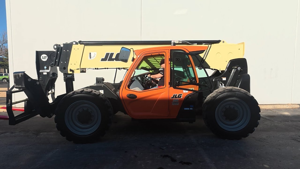 JLG 1255 12,000lbs Diesel #9857 - Telehandler for Sale - YouTube