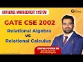 GATE CSE 2002 Tuple Relational Calculus | Expressive Power of Formal Relational Query Languages