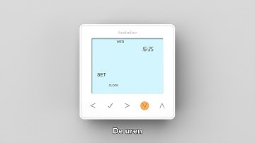 Heatmiser neoStat V2 klok instellen