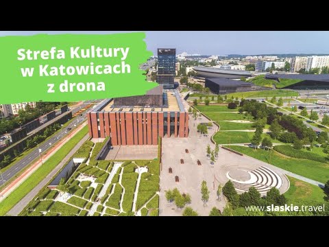 Strefa Kultury w Katowicach z drona