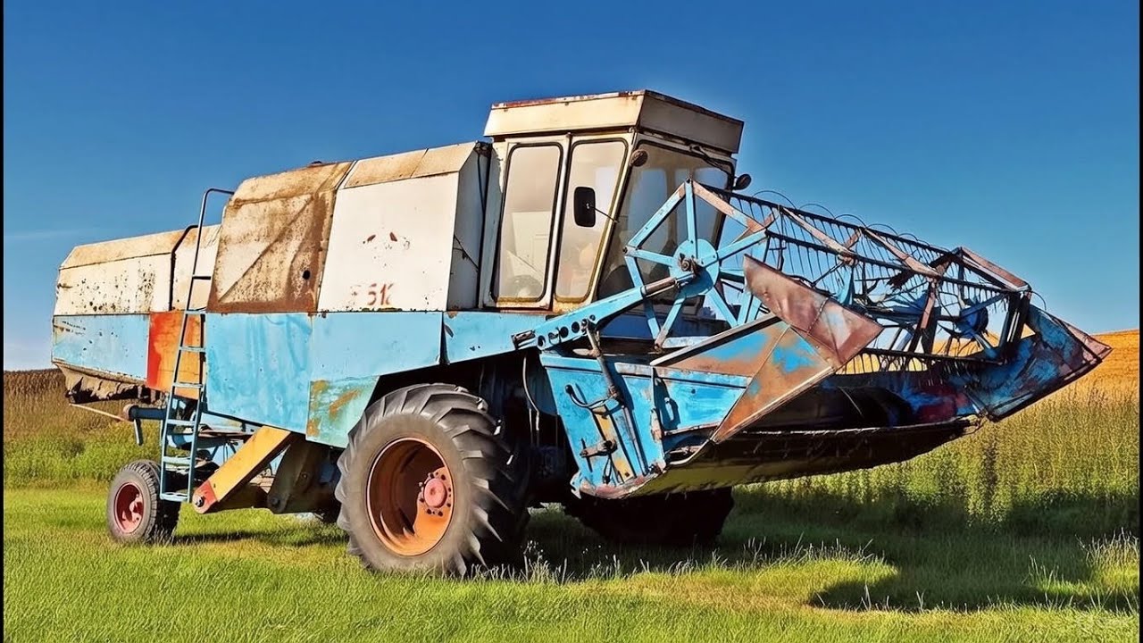 Fortschritt E512 Modernized Oat Harvesting 4K real sound