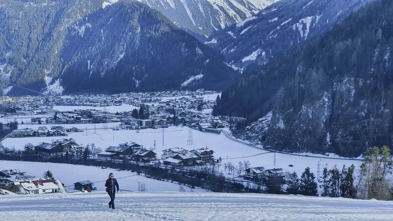 🇦🇹Winter walk in Finkenberg (Austria, Tirol, Zillertal)