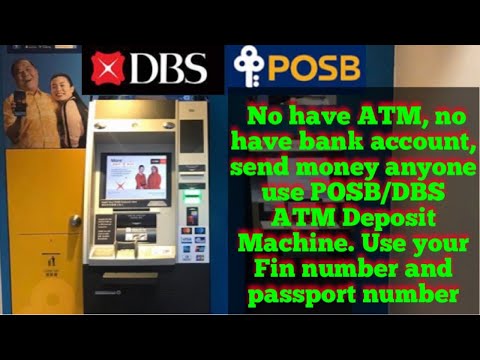 How to transfer money without atm card | POSB DBS deposit machine | POSB deposit machine | POSB bank