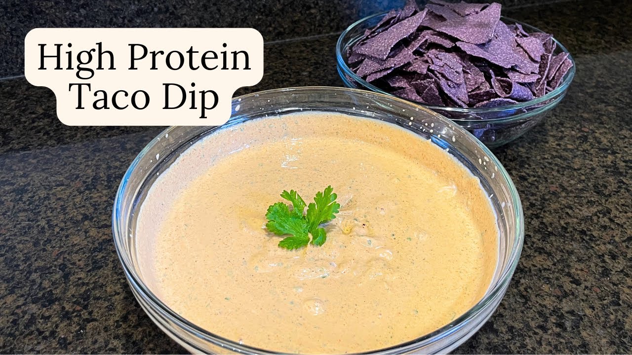 High Protein 3 Ingredient Taco Dip made with Cottage Cheese