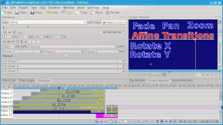 Demo of Affine Transitions in Kdenlive