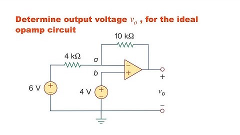 OPAMP CIRCUIT SOLVED PROBLEM || DETERMINE OUTPUT VOLTAGE