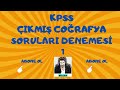KPSS ÇIKMIŞ COĞRAFYA SORULARI DENEMESİ 1 Mp3 Song