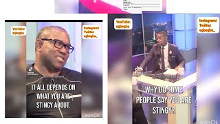 Listen di words of wisdom #PeterObi give wen comedian Okey Bakassi ask am why people sey him stingy.