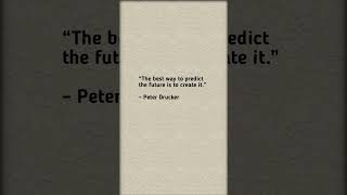 Peter Drucker quotes #motivationalquotes #shorts #trending