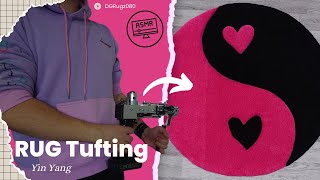 ASMR Rug Tufting | Yin Yang (Start To Finish)