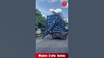 Heavy Lift Logistics: Transferring a 20ft Container with a Sideunloading Truck