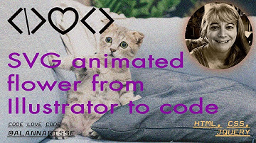 SVG Animated flower demo from illustrator to html/css