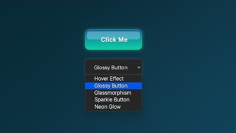 Glowing Button in HTML & CSS | Glassmorphism & Neon Effects 🔥