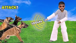 Danger Dogs Vs Repellent Gadget - कुत्तों ने काट लिया