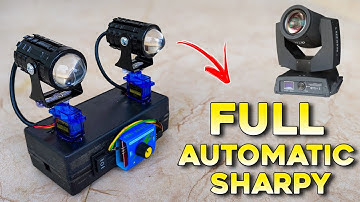 Full Automatic Mini Sharpy Light | Full Rotating Sharpy Light kaise banaye | Mini Sharpy DJ Light 