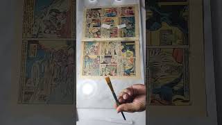 Removing black rust stains from the pages. #cleaning #marvel #pressing #rust remover