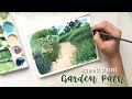 Garden Path - Acryla Gouache Speed Painting Walkthrough