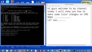 how to make different color text in cmd