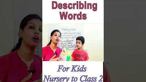 Describing words | Adjectives for kids | Moppet Kids Zone | #shorts #short #shortviral #shortvideo