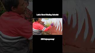 Melukis Mural Dinding Sekolah #lukisandinding #lukisanmural #painting #melukis #lukisancatair